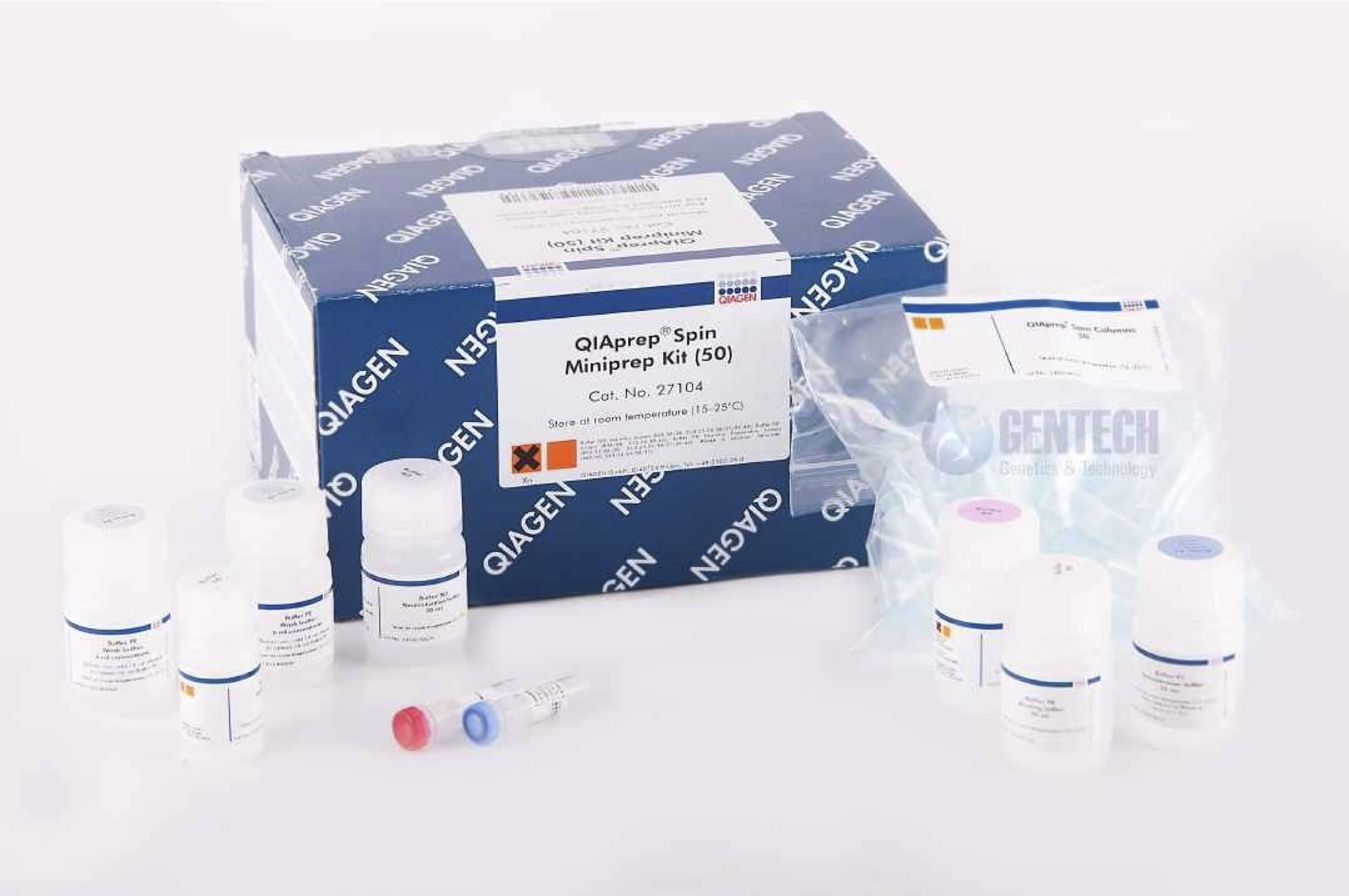 Qiagen QIAprep Miniprep Kit components